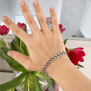 Elegant Fashion Stainless Steel Silver Bracelet